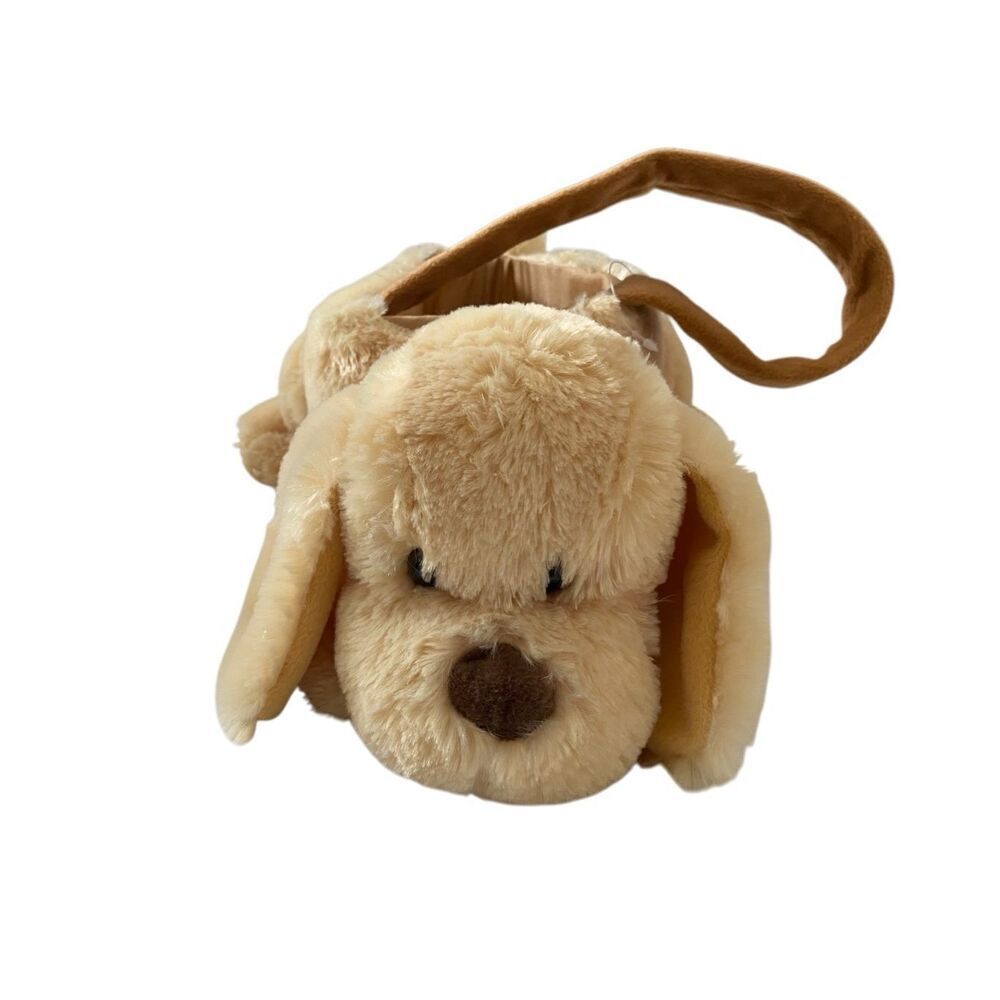 Plush Golden Retriever Purse Dog Animal Kids Toys